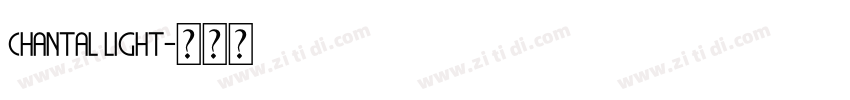 Chantal Light字体转换